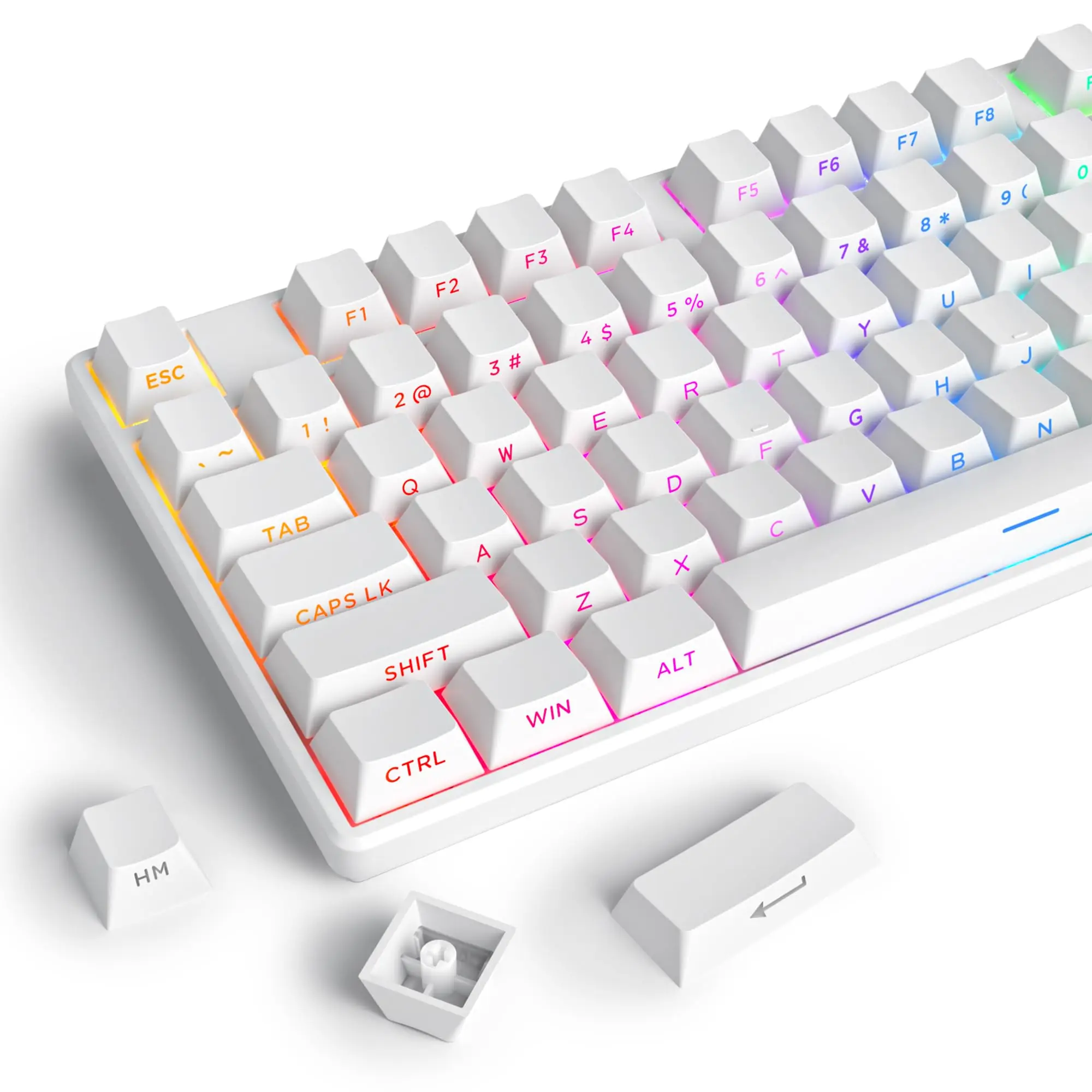 Gaming Accessories Aesthetic - 134 tasti Double Shot PBT Keycaps