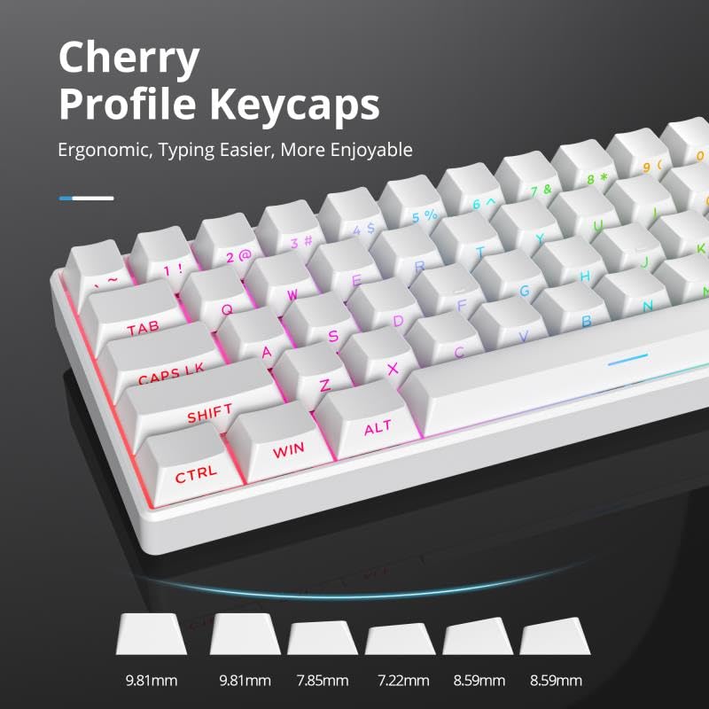 134 tasti Double Shot PBT Keyc - Gaming Accessories Aesthetic recensione e prezzo