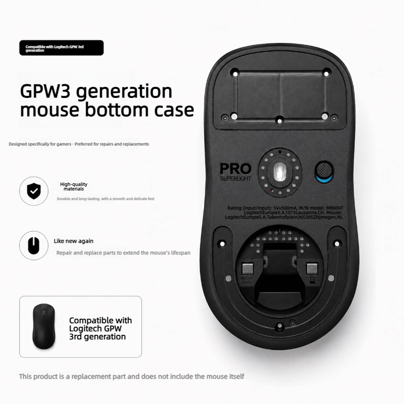 Scocca inferiore di ricambio p - Logitech Mouse G Pro X Superlight recensione e prezzo